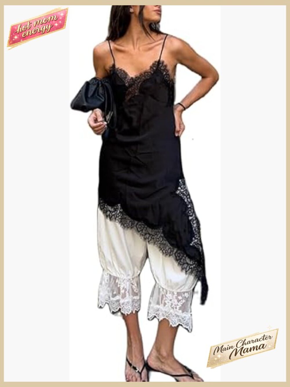 Satin High Low Cami Top Asymmetrical Side Split Silky Sleeveless Layering Tank